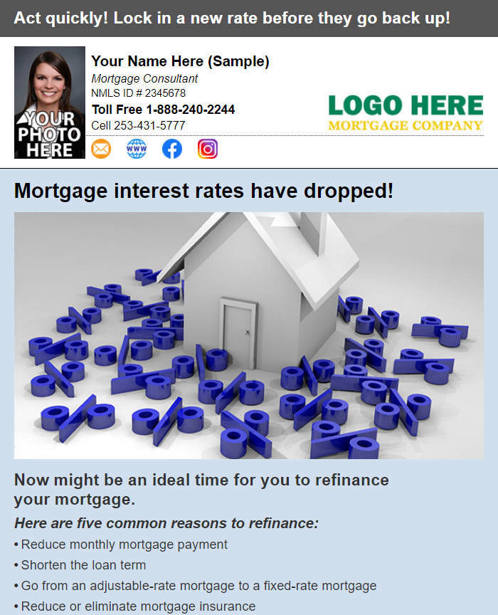 Mortgage Marketing Email / Mortgage Social Media Share