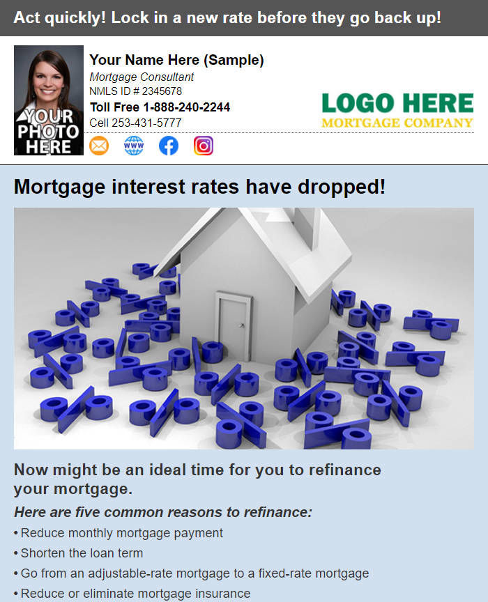 Mortgage Marketing Email / Mortgage Social Media Share