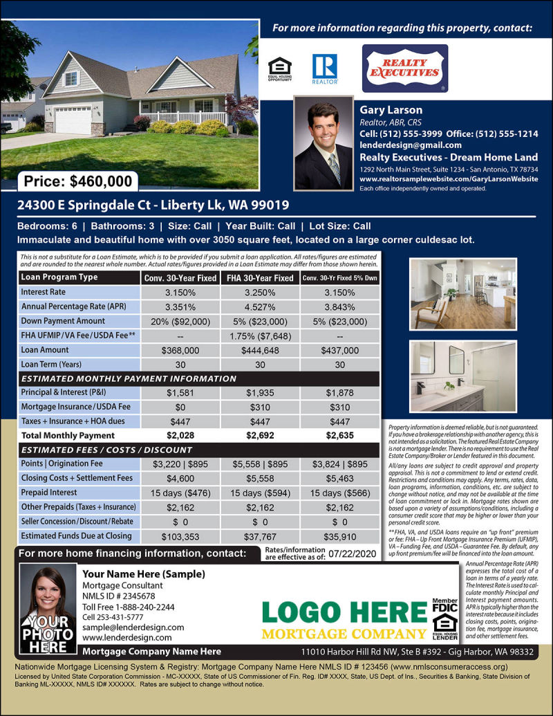 Mortgage Open House Flyer